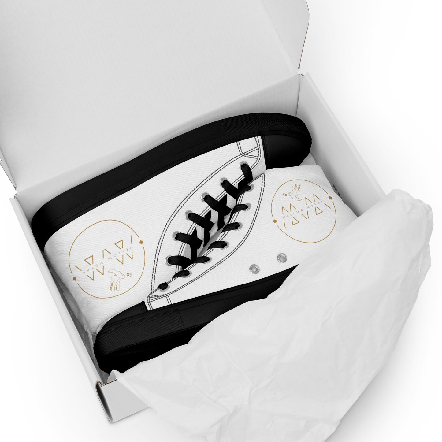 Mellow Metal Women’s High Top Canvas Shoes